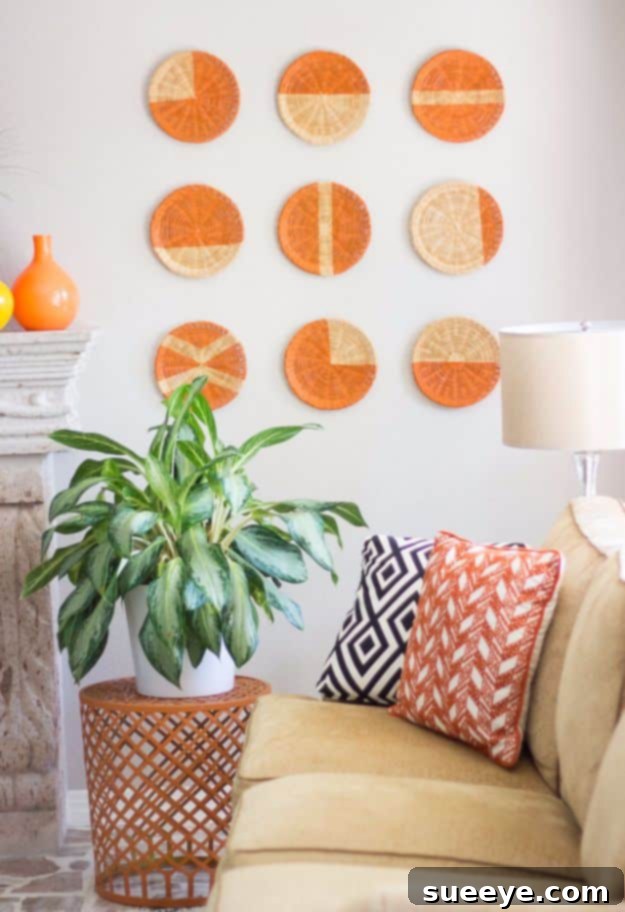 Rustic Chic DIY Wall Decor Projects 9 DIY Basket Wall Art Display
