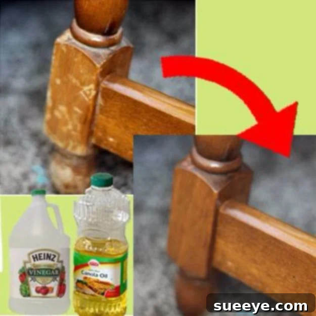 Easy Home Repair Hacks - Naturally Repair Wood With Vinegar and Canola Oil - Quick Ways to Easily Fix Broken Things Around The House - DIY Tricks for Home Improvement and Repairs - Simple Solutions for Kitchen, Bath, Garage and Yard - Caulk, Grout, Wall Repair and Wood Patching and Staining #hacks #homeimprovement Easy Home Repair Hacks - Naturally Repair Wood With Vinegar and Canola Oil - Quick Ways to Easily Fix Broken Things Around The House - DIY Tricks for Home Improvement and Repairs - Simple Solutions for Kitchen, Bath, Garage and Yard - Caulk, Grout, Wall Repair and Wood Patching and Staining #hacks #homeimprovement