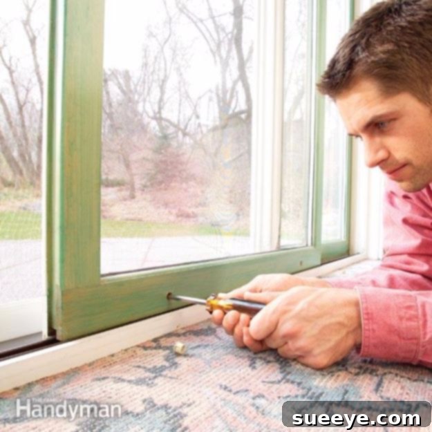 Easy Home Repair Hacks - Repair a Sliding Door - Quick Ways to Easily Fix Broken Things Around The House - DIY Tricks for Home Improvement and Repairs - Simple Solutions for Kitchen, Bath, Garage and Yard - Caulk, Grout, Wall Repair and Wood Patching and Staining #hacks #homeimprovement Easy Home Repair Hacks - Repair a Sliding Door - Quick Ways to Easily Fix Broken Things Around The House - DIY Tricks for Home Improvement and Repairs - Simple Solutions for Kitchen, Bath, Garage and Yard - Caulk, Grout, Wall Repair and Wood Patching and Staining #hacks #homeimprovement