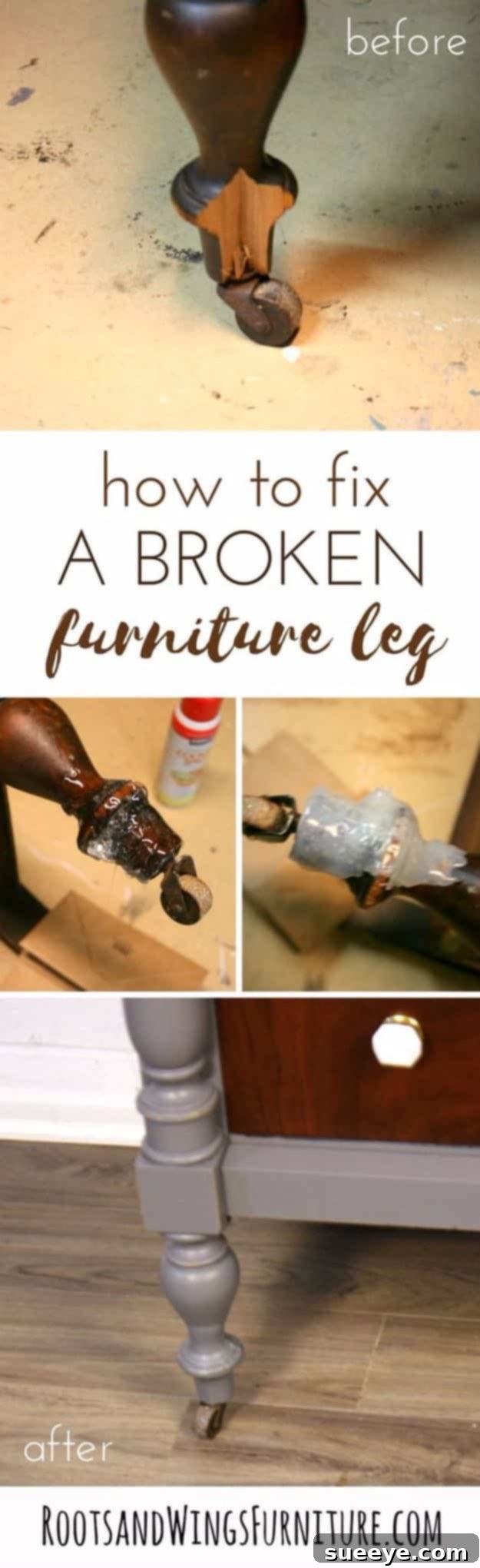 Easy Home Repair Hacks - Fix A Broken Furniture Leg - Quick Ways to Easily Fix Broken Things Around The House - DIY Tricks for Home Improvement and Repairs - Simple Solutions for Kitchen, Bath, Garage and Yard - Caulk, Grout, Wall Repair and Wood Patching and Staining #hacks #homeimprovement Easy Home Repair Hacks - Fix A Broken Furniture Leg - Quick Ways to Easily Fix Broken Things Around The House - DIY Tricks for Home Improvement and Repairs - Simple Solutions for Kitchen, Bath, Garage and Yard - Caulk, Grout, Wall Repair and Wood Patching and Staining #hacks #homeimprovement