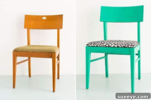 Reupholster a Thrift Store Chair in 4 Easy Steps A thrift store chair expertly reupholstered in just four easy steps.