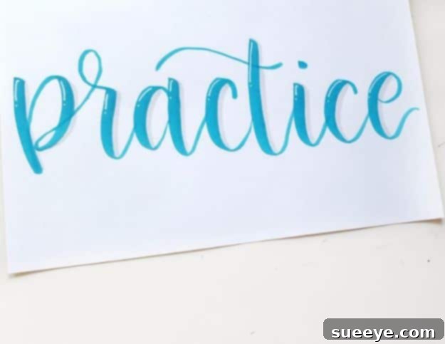 Shading Lettering Techniques: Add Depth to Brush Script Tutorial on how to shade your brush lettering to add depth, dimension, and visual interest to words.