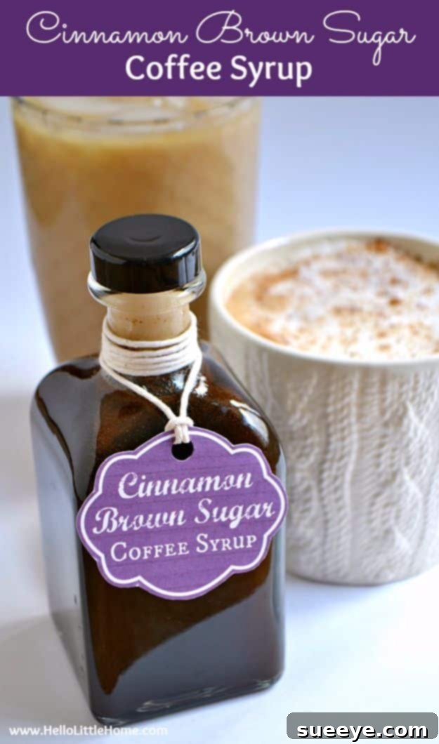 Spiced Coffee Syrup Recipe DIY Cinnamon Brown Sugar Coffee Syrup
