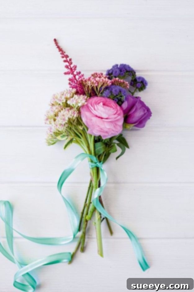 Charming Tied Posy Bridal Bouquet Tied Posy Bouquet