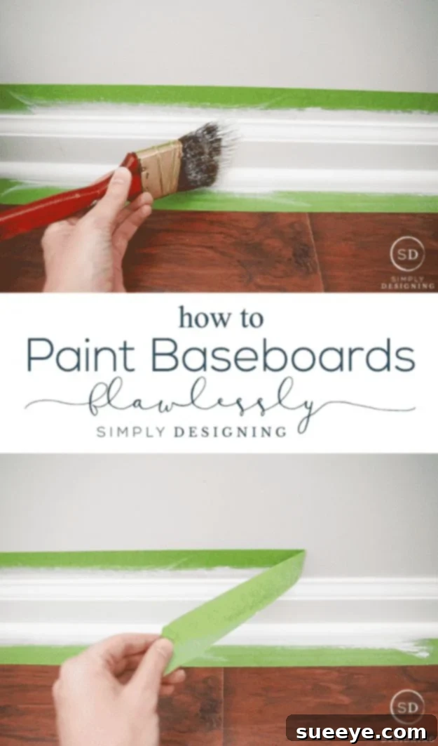 Guide to flawlessly painting baseboards with crisp lines for a professional finish