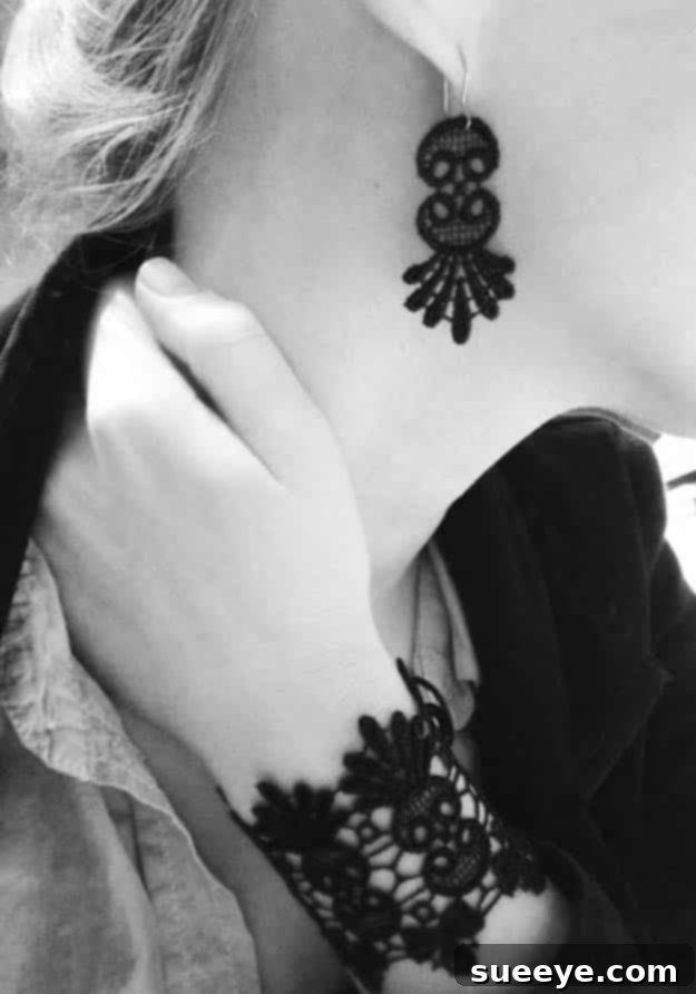 Crafting Elegance with Lace 6 DIY Black Lace Fashion Accessories