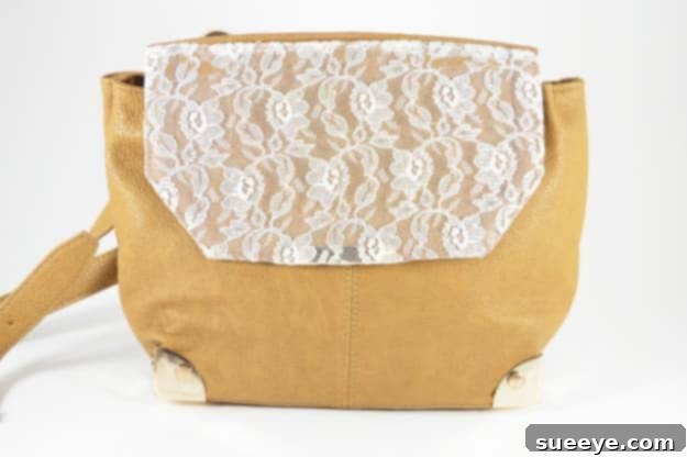 Crafting Elegance with Lace 7 DIY Lace Panel Purse Embellishment
