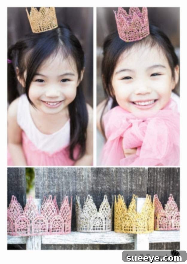 Crafting Elegance with Lace 8 DIY Lace Crown for Princess Party