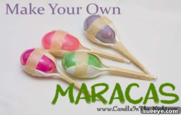 Maracas craft for kids, creating homemade instruments DIY maracas for boys, made from recycled containers for musical fun