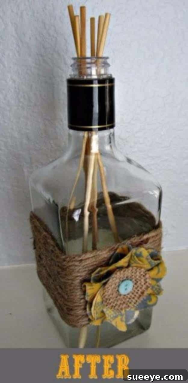 DIY Jack Daniel's Reed Diffuser: Elevate Your Home Fragrance with Upcycled Bottles Fun DIY Ideas Made With Jack Daniels - Recipes, Projects and Crafts With The Bottle, Everything From Lamps and Decorations to Fudge and Cupcakes | Reed Diffuser #diy #jackdaniels #recipes #crafts