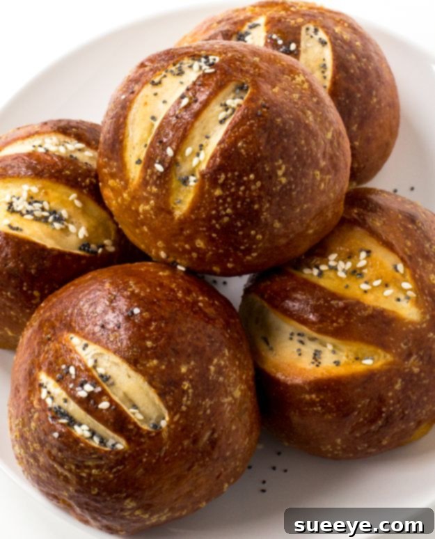 Homemade Pretzel Rolls Recipe Soft, chewy Pretzel Rolls with a characteristic dark crust
