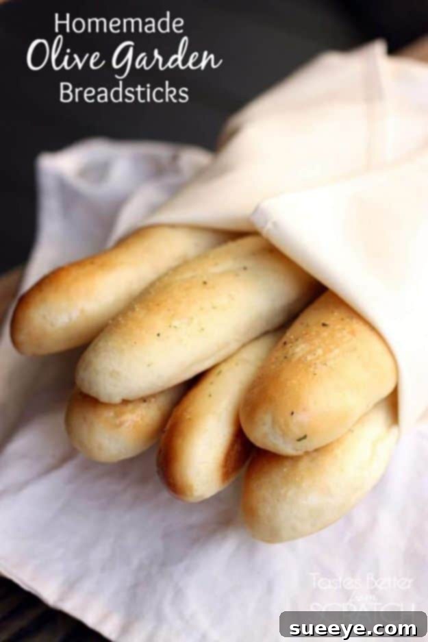Copycat Olive Garden Breadsticks Recipe Warm Homemade Olive Garden Breadsticks, brushed with garlic butter