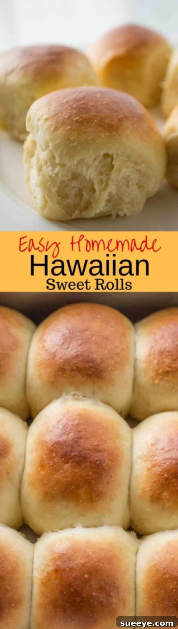 Delicious Homemade Hawaiian Sweet Rolls Golden-brown Homemade Hawaiian Sweet Rolls, incredibly soft