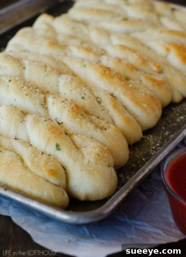 From Dough to Delicious: 50 Homemade Bread and Roll Recipes 6 Long, golden Garlic Parmesan Breadsticks, seasoned with herbs