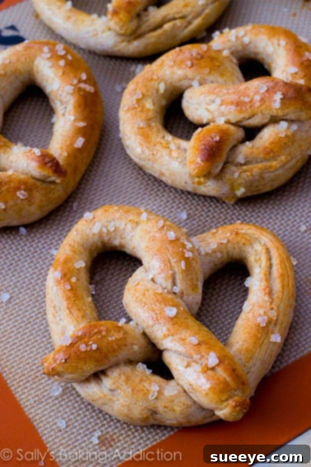 From Dough to Delicious: 50 Homemade Bread and Roll Recipes 9 Twisted 30 Minute Homemade Soft Pretzels, sprinkled with salt
