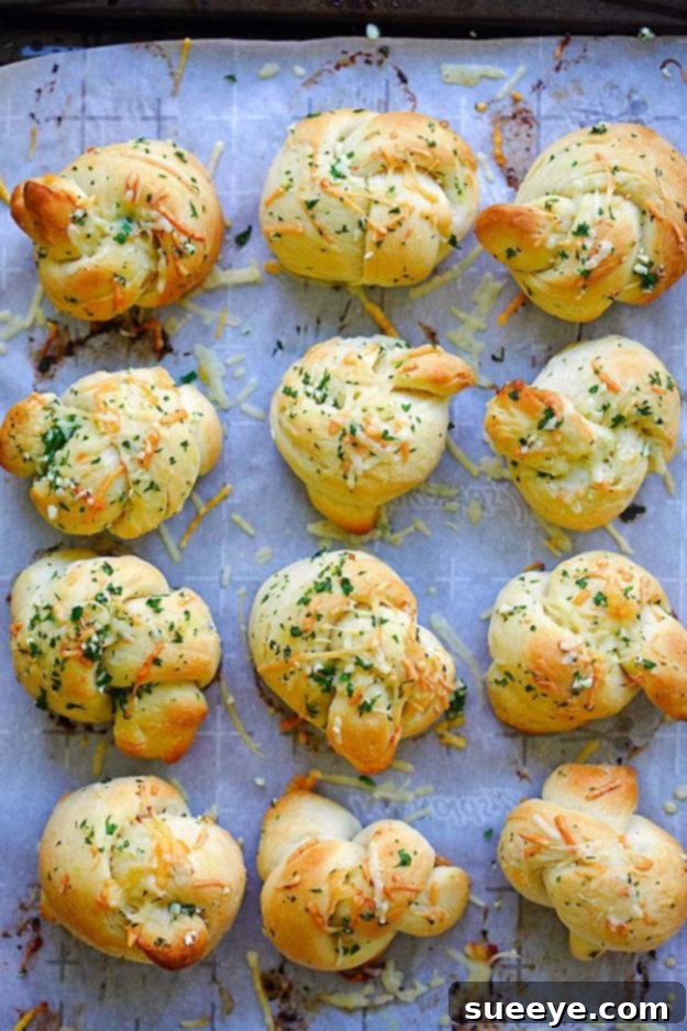 Delicious Garlic Parmesan Dinner Rolls Cheesy Garlic Parmesan Dinner Rolls, sprinkled with herbs