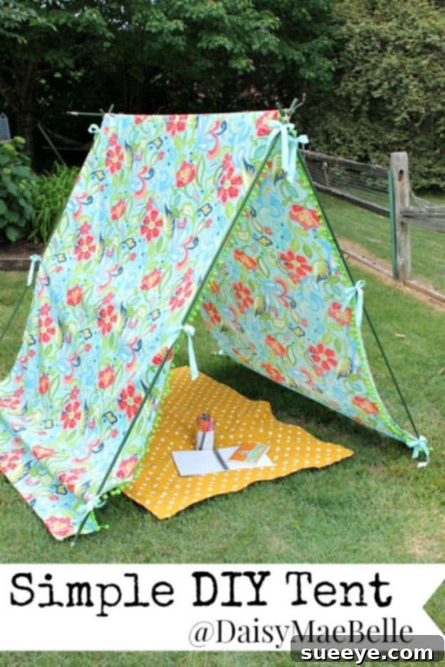 Simple DIY Play Tent - Kids Summer Fun Simple DIY Play Tent for kids, a charming sewing project to create a shaded outdoor or indoor play space for summer