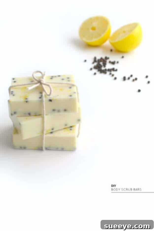 Fun Homemade Gifts for Friends | Cute DIY Stocking Stuffers for Christmas | Easy DIY Crafts Ideas | DIY Lemon and Peppercorn Body Scrub Bars #diy #diychristmas DIY Lemon and Peppercorn Body Scrub Bars | Homemade Spa Gifts for Her | Natural Skincare Stocking Stuffers #diy #diychristmas