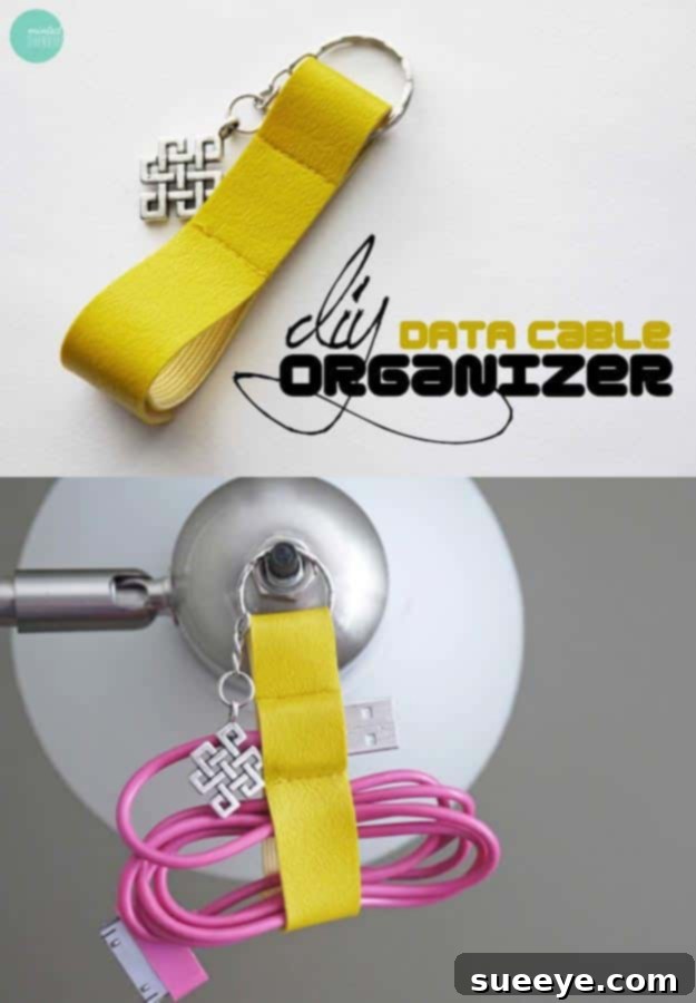 Fun Homemade Gifts for Friends | Cute DIY Stocking Stuffers for Christmas | Easy DIY Crafts Ideas | DIY Data Cable Organizer #diy #diychristmas DIY Data Cable Organizer | Handmade Cord Keeper for Tech Lovers | Practical Stocking Stuffers #diy #diychristmas