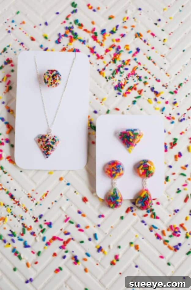 DIY Epoxy Resin Jewelry Creative DIY epoxy resin jewelry, showcasing colorful and unique designs crafted by hand for personalized accessories.