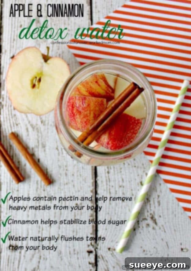 Apple Cinnamon Detox Water Recipe Apple Cinnamon Detox Water for blood sugar stability and detoxification