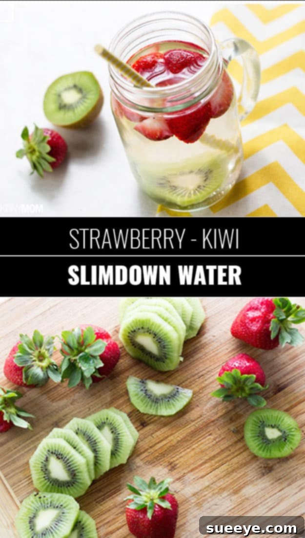 Strawberry Kiwi Slimdown Water Recipe Strawberry Kiwi Slimdown Water for weight loss support and delicious hydration