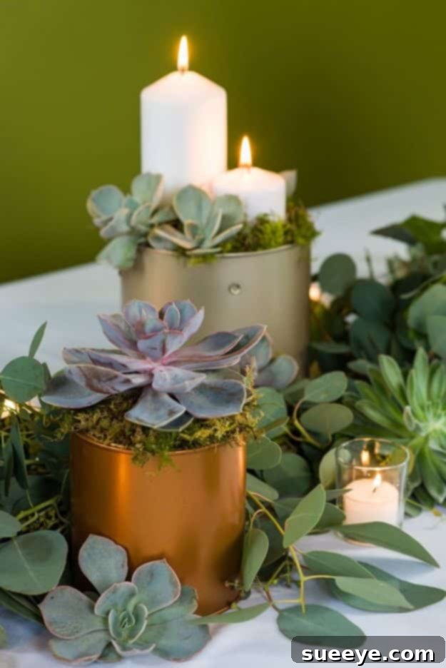 DIY Greenery Table Garland for Wedding Decor