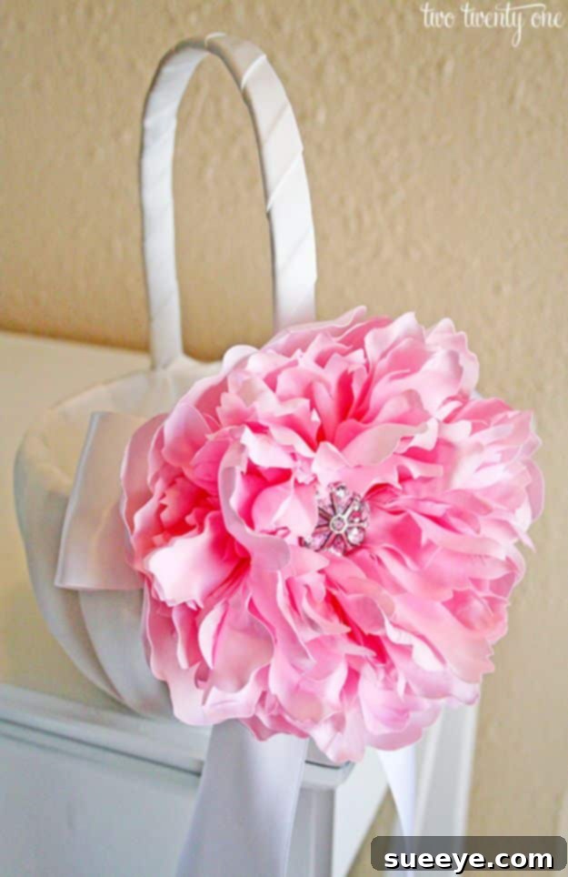 DIY Flower Girl Basket from Dollar Tree