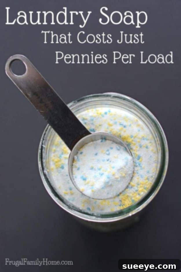 Easy Borax-Free DIY Laundry Detergent for Pennies