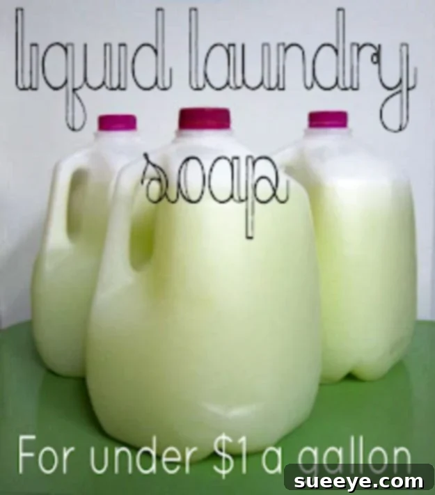 Liquid Laundry Soap For Under $1 A Gallon