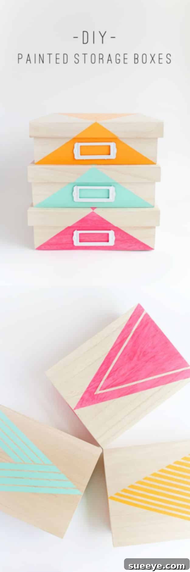 DIY Painted Storage Boxes - Stylish Organization Gift DIY painted storage boxes, decorative and functional organizational gifts