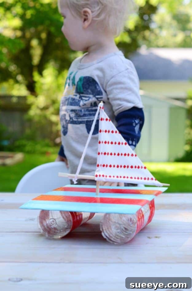 DIY Floating Boats from Recycled Materials Creative Recycled Boat Craft for Kids from Household Trash