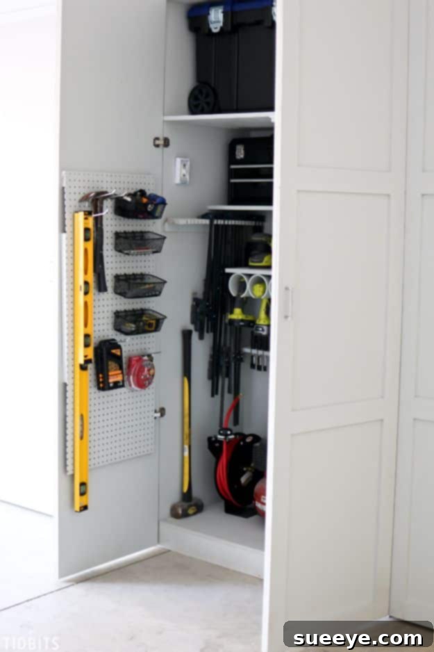 DIY garage storage cabinets for a clean look