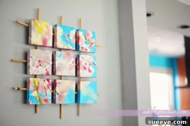 DIY Modular Sectioned Canvas Art Dynamic Sectioned Canvas Wall Art for a modular and artistic display