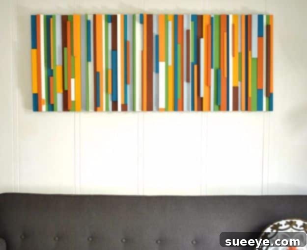 Custom Painted Wood Art: Easy & Adaptable DIY Versatile Painted Wood Wall Art for a custom rustic or modern look