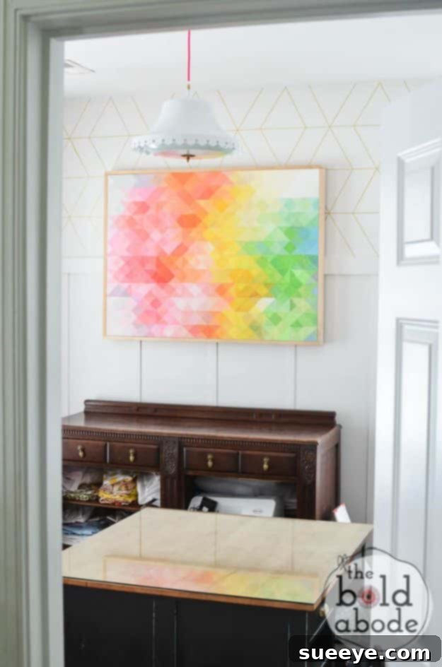 Retro Pixel Art: Fun & Modern DIY Wall Decor Geometric DIY Pixel Wall Art for a retro digital aesthetic