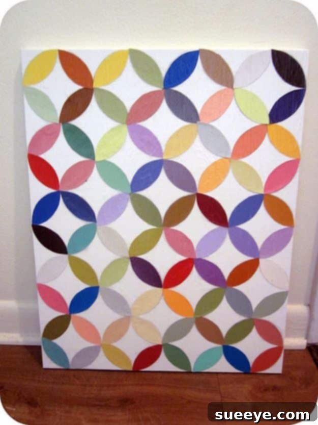 Abstract Intersecting Circles Art: Easy DIY Decor Geometric DIY Intersecting Circles Wall Art for a modern look