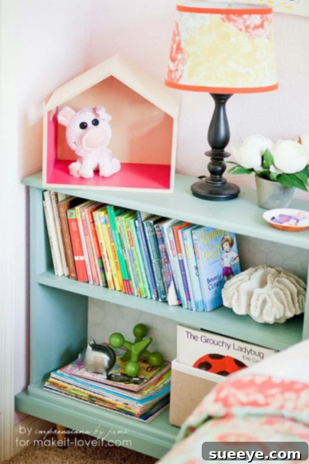 DIY Bookshelf Idea: Old Bookcase Repurposed as a Stylish Nightstand