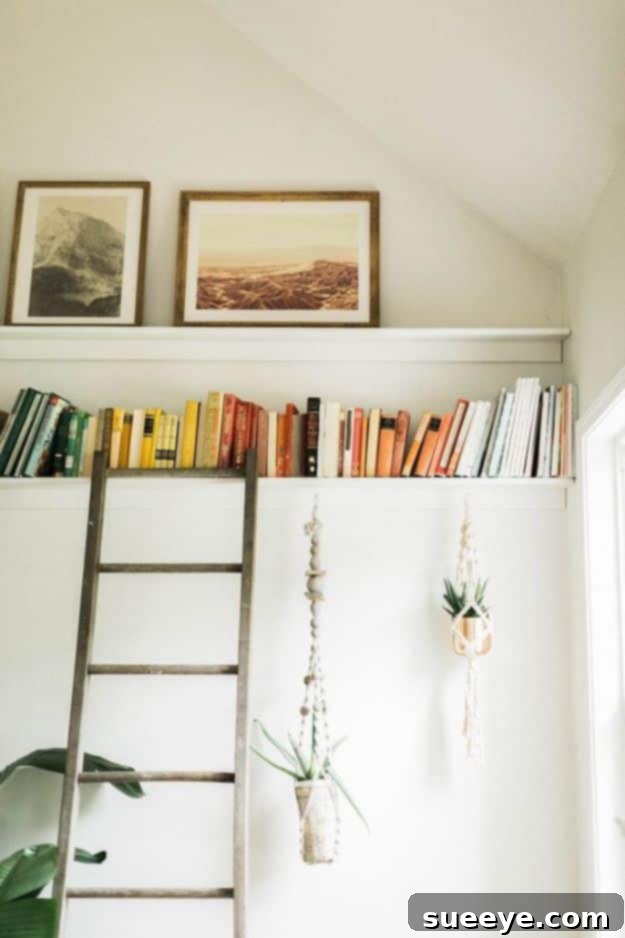 DIY Picture Ledge and Bookshelf Combination for Versatile Display
