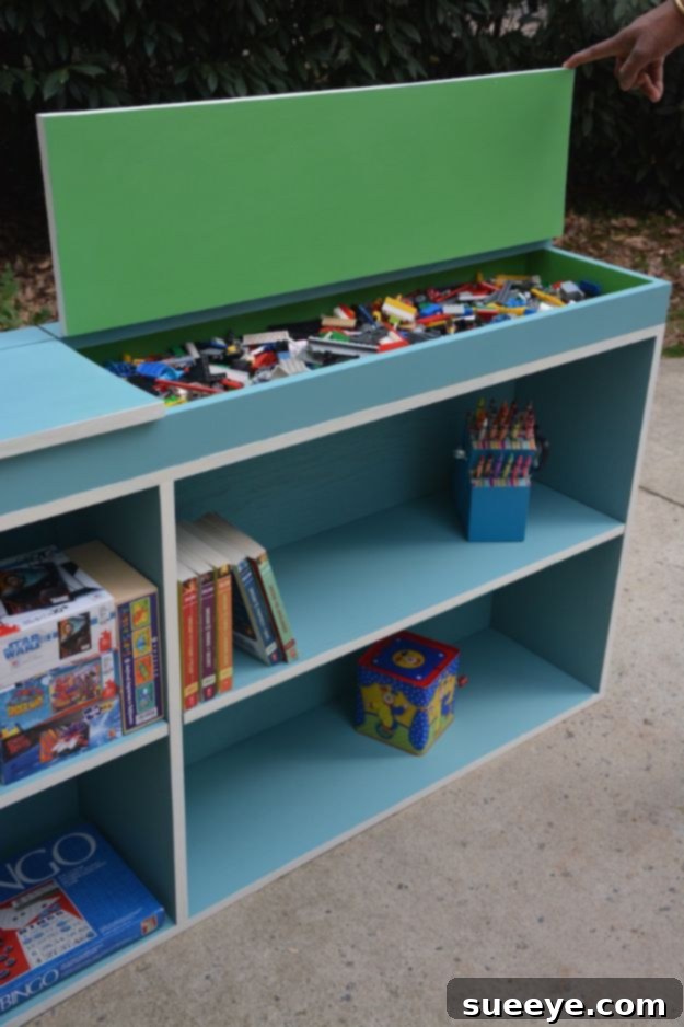 DIY Bookcase Hack with Added Built-in Storage on Top