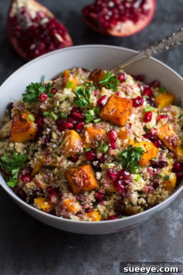 Quinoa Recipes - Roasted Butternut Squash Quinoa Salad - Easy Salads, Side Dishes and Healthy Recipe Ideas Made With Quinoa - Vegetable and Grain To Serve For Lunch, Dinner and Snack Quinoa Recipes - Roasted Butternut Squash Quinoa Salad - Easy Salads, Side Dishes and Healthy Recipe Ideas Made With Quinoa - Vegetable and Grain To Serve For Lunch, Dinner and Snack