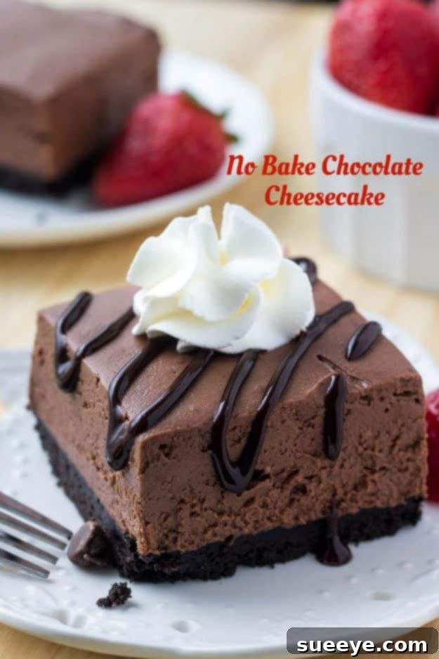 No Bake Desserts | No Bake Chocolate Cheesecake - Quick Dessert Ideas and Easy Sweets You Can Make Without Baking - Healthy Cookies and Pie Quick and Easy No-Bake Chocolate Cheesecake, a creamy dessert ready in just 15 minutes.