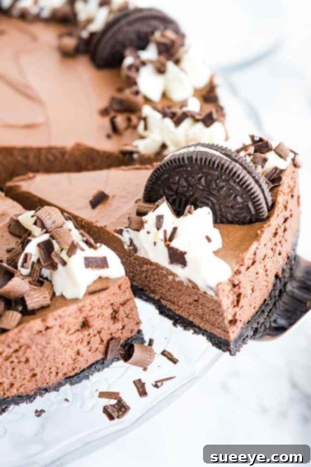 No Bake Desserts | Chocolate Mousse Cake - Quick Dessert Ideas and Easy Sweets You Can Make Without Baking - Healthy Cookies and Pie Luxurious Chocolate Mousse Cake, a rich and airy no-bake dessert perfect for elegant occasions.