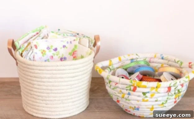 Effortless No-Sew Gifts: 42 DIY Creations 3 No Sew Gift Ideas - Quick Last Minute Holiday Gifts for Her - DIY No Sew Rope Baskets