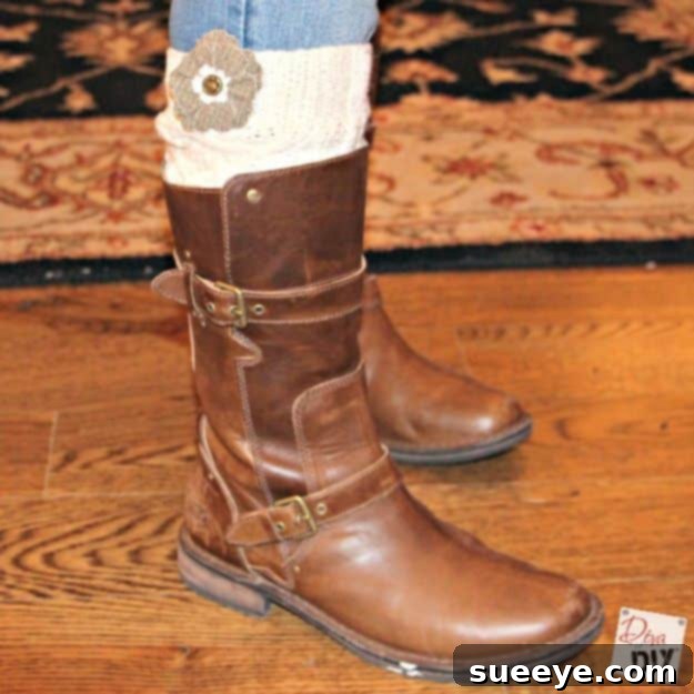 Effortless No-Sew Gifts: 42 DIY Creations 8 No Sew Gift Ideas - Quick Last Minute Holiday Gifts for Her -No Sew Boot Socks