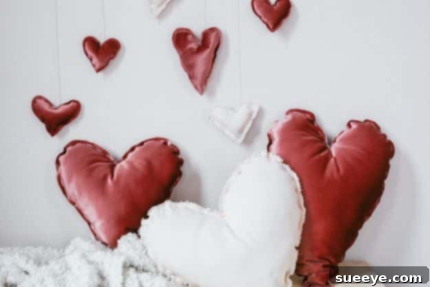 Effortless No-Sew Gifts: 42 DIY Creations 18 No Sew Gift Ideas - Quick Last Minute Holiday Gifts for Her - No Sew Heart Pillows