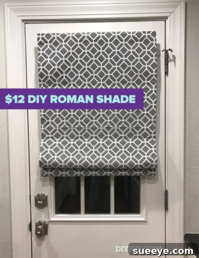 DIY Roman Shades - Cheap Home Decor Ideas - No Sew Roman Shade Made From Mini Blinds DIY Roman Shades - Affordable Home Decor Ideas - No Sew Roman Shade Made From Mini Blinds