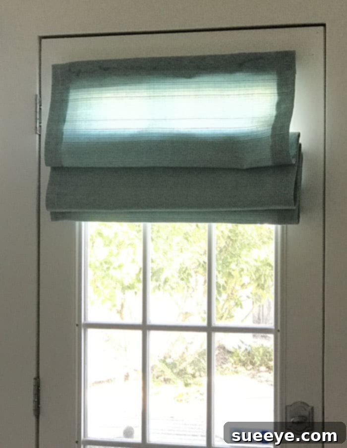 DIY Roman Shades for Door - No Sew Tutorial for How to Make A Roman Shade from A Mini Blind - Video Tutorial and Instructions for Homemade Window Shades With Custom Fabric DIY- Cheap Home Decor Ideas - No Sew Roman Shade Made From Mini Blinds DIY Roman Shades for Door - No Sew Tutorial for How to Make A Roman Shade from A Mini Blind - Video Tutorial and Instructions for Homemade Window Shades With Custom Fabric DIY- Cheap Home Decor Ideas - No Sew Roman Shade Made From Mini Blinds