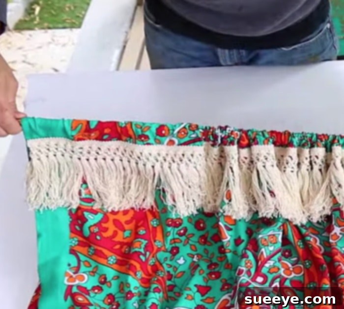 Effortless Bohemian Fringe Drapes 4 BOHO Curtains 5 - Finished Patio Curtains