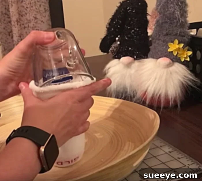 How to make a cheap DIY Sock Gnome from Dollar Tree items